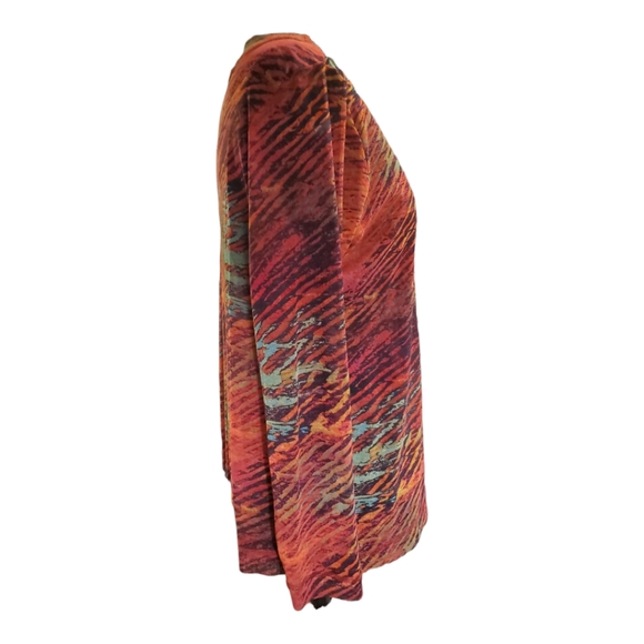 Chico's Size 3. Berry, Colored, sheer - Picture 2 of 5